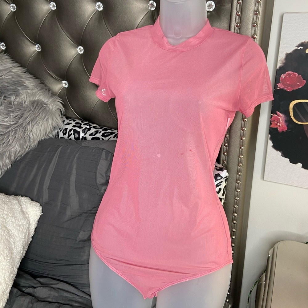 Mesh Pink Bodysuit